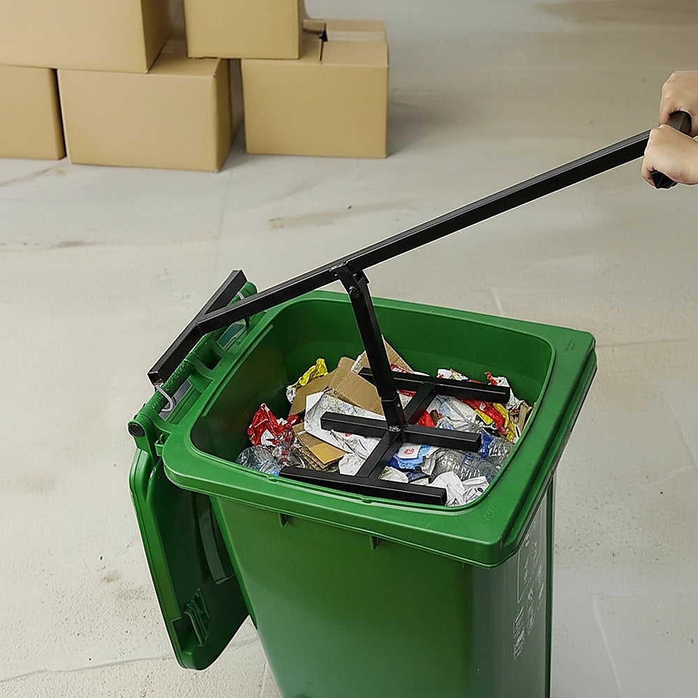 Wheelie Bin Compactor Manual Press Household Rubbish Trash Recycling Bins - Image 3