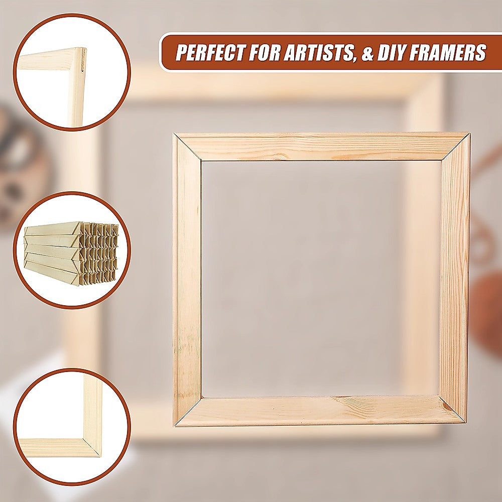 50x Canvas Stretcher Bars Frames Pine Wood - Image 4