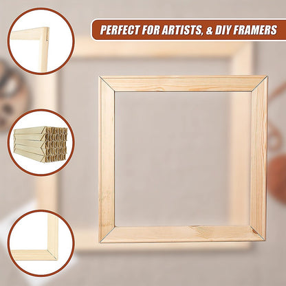 50x Canvas Stretcher Bars Frames Pine Wood - Image 4