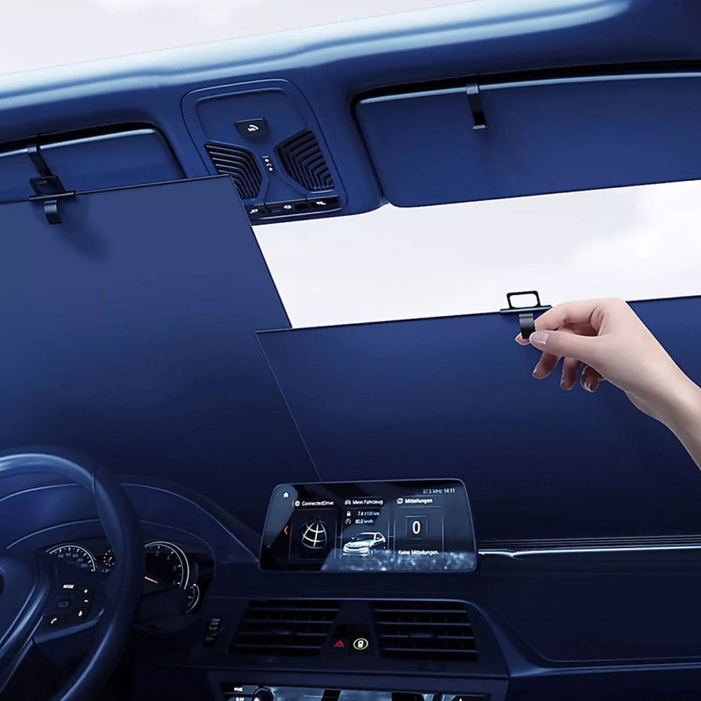 Retractable Sunshade for Car Windshield – UV Protection Window Cover - Image 2