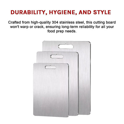 3 x 304SS Cutting Chopping Board Stainless Steel - Image 5