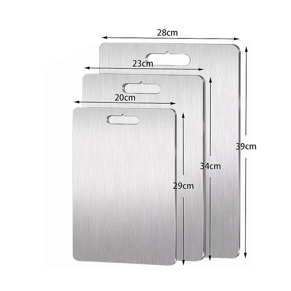 3 x 304SS Cutting Chopping Board Stainless Steel - Image 6