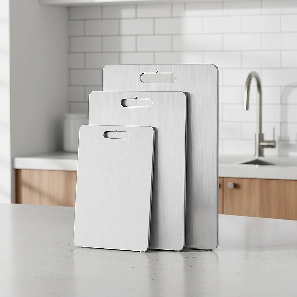 3 x 304SS Cutting Chopping Board Stainless Steel - Image 7