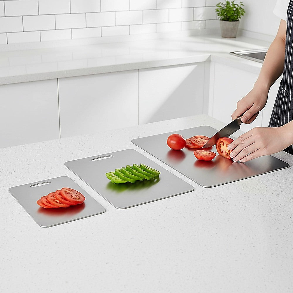 3 x 304SS Cutting Chopping Board Stainless Steel - Image 8