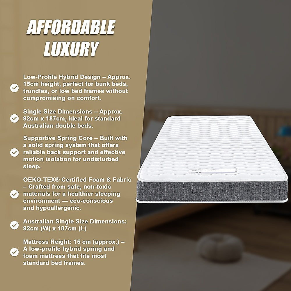 Single Memory Foam Mattress – OEKO-TEX® Textile & CertiPUR-US® Certified Foam - Image 8