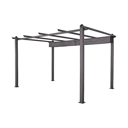 3x4M Aluminium Pergola Marquee with Retractable Roof – Garden Canopy