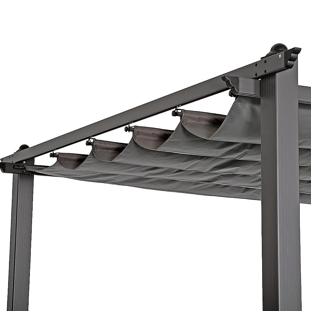 3x4M Aluminium Pergola Marquee with Retractable Roof – Garden Canopy - Image 4