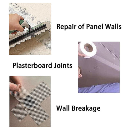 24-Pack Fibreglass Plasterboard Joint Tapes – 50mm x 90m Self-Adhesive Drywall Mesh Rolls - Image 8