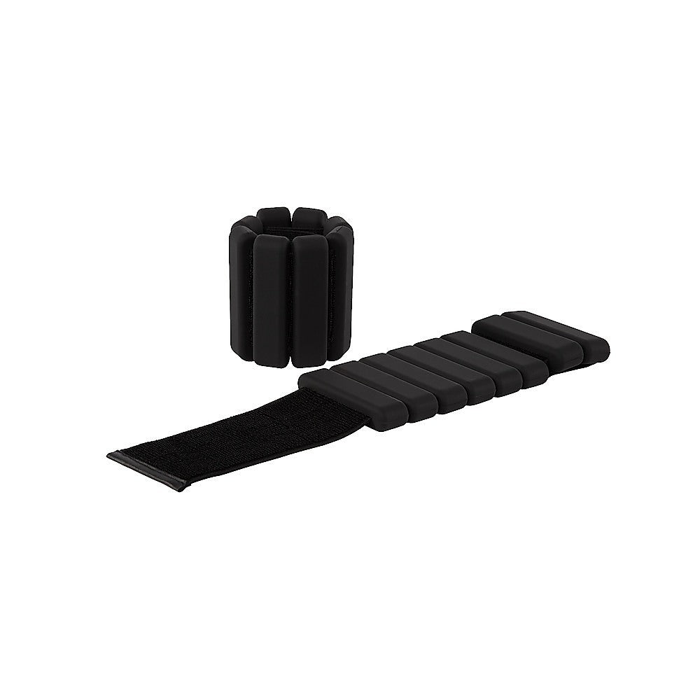 2-Piece Ankle & Wrist Weights – 1kg Pair Adjustable Workout Bangles (Black) - Image 6
