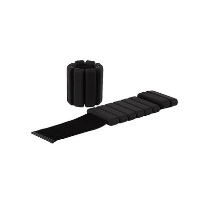 2-Piece Ankle & Wrist Weights – 1kg Pair Adjustable Workout Bangles (Black) - Image 6