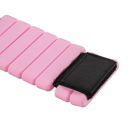 2-Piece Ankle & Wrist Weights – 2kg Pair Adjustable Workout Bangles (Pink) - Image 4