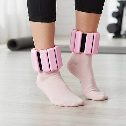 2-Piece Ankle & Wrist Weights – 2kg Pair Adjustable Workout Bangles (Pink) - Image 5