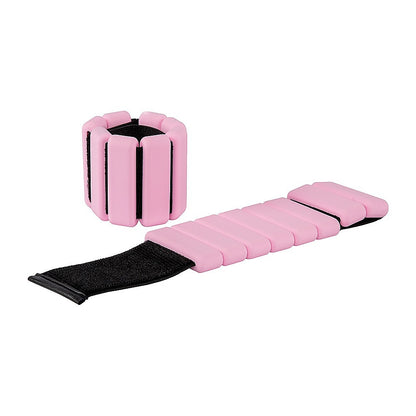 2-Piece Ankle & Wrist Weights – 2kg Pair Adjustable Workout Bangles (Pink) - Image 6