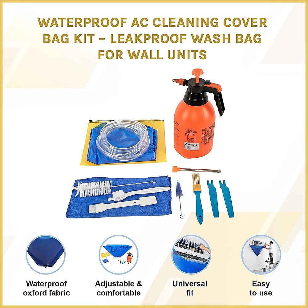 Waterproof AC Cleaning Cover Bag Kit – Leakproof Wash Bag for Wall Units - Image 3