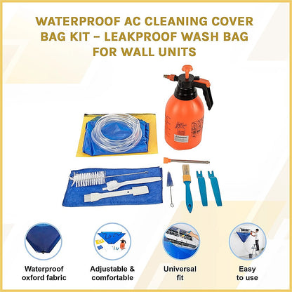 Waterproof AC Cleaning Cover Bag Kit – Leakproof Wash Bag for Wall Units - Image 3
