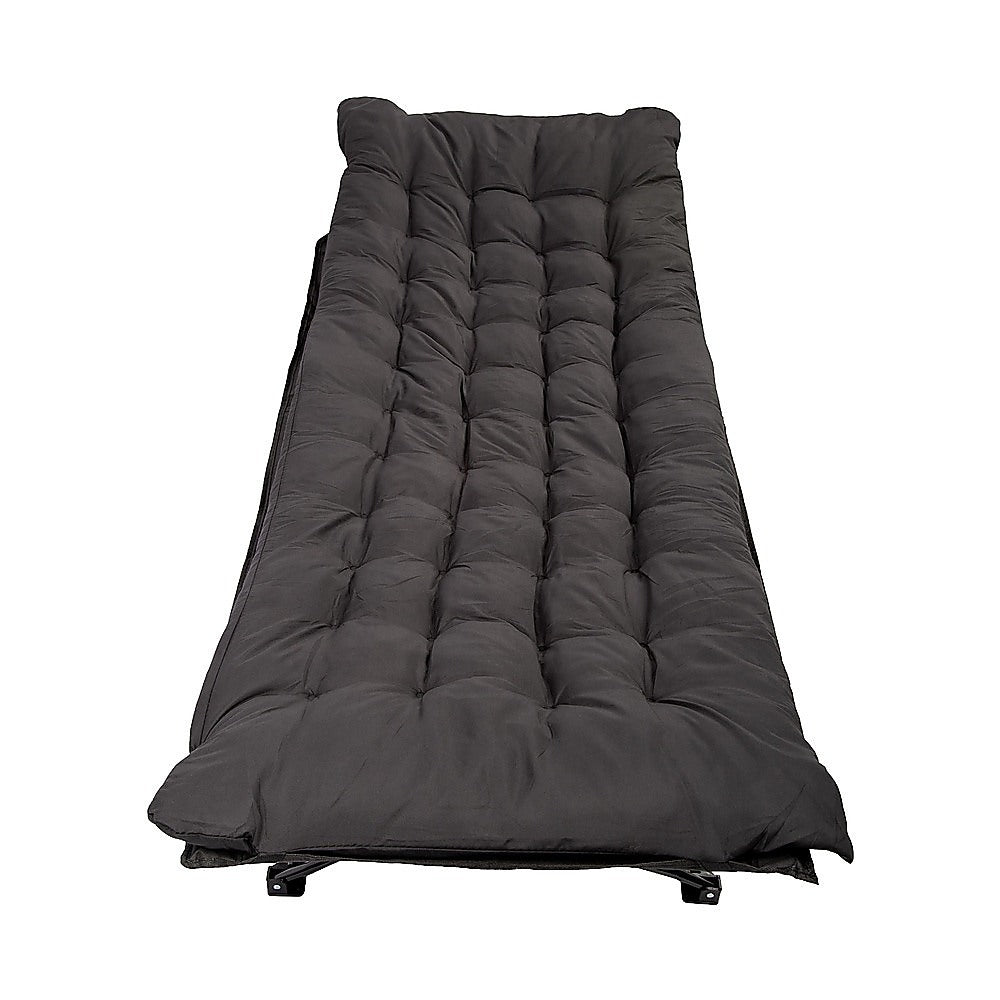 Camping Bed Elevated Cot with Mattress Foldable Outdoor Adult Sleeping - Image 6