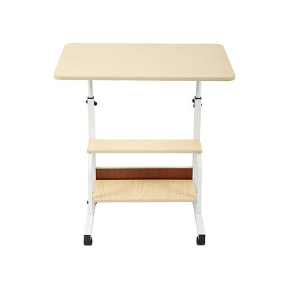 Height Adjustable Rolling Overbed Table 60cm Mobile Computer Desk - Image 4