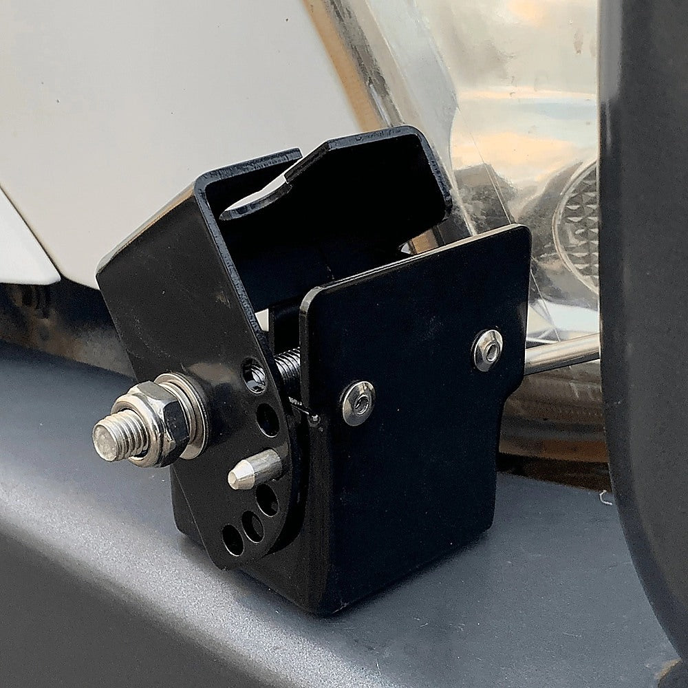 Adjustable Folding UHF Antennas Mount Bracket – Black Bullbar Clamp - Image 2