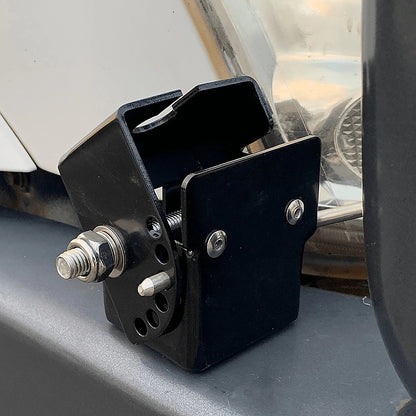 Adjustable Folding UHF Antennas Mount Bracket – Black Bullbar Clamp - Image 2
