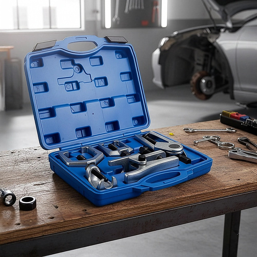 6pc Heavy Duty Ball Joint & Tie Rod Tool Kit – Pitman Arm Puller Remover Set - Image 7