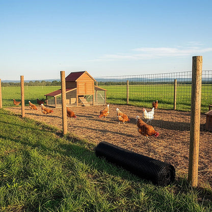 30m Black Chicken Wire Mesh Roll – Heavy Duty Aviary Netting & Garden Fencing for Poultry Enclosures - Image 8
