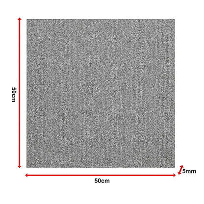 5m² Light Grey Carpet Tiles Set – Commercial & Domestic Flooring for Office, Retail, Home