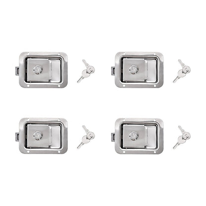 4 x Toolbox Lock Steel Paddle Handles – Heavy Duty Trailer Door Latch Set for Ute & Tool Cabinets - Image 5