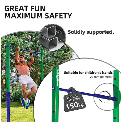 Single Outdoor Pull-Up Bar – Height Adjustable Gymnastics & Fitness Bar - Image 4