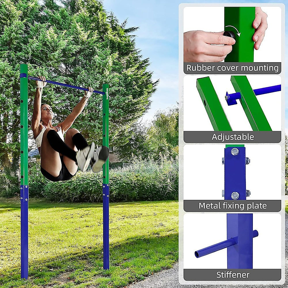 Single Outdoor Pull-Up Bar – Height Adjustable Gymnastics & Fitness Bar - Image 6