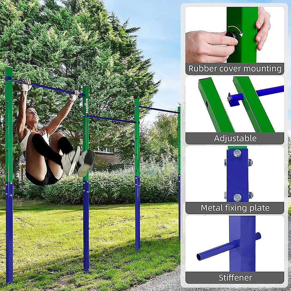 Triple Outdoor Pull-Up Bar – Height Adjustable Gymnastics & Fitness Bar - Image 6