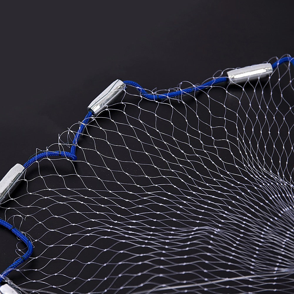 3m Nylon Fishing Cast Net – Quick Throw Mesh with Chain Weights & Drawstring - Image 4