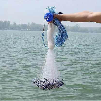 3m Nylon Fishing Cast Net – Quick Throw Mesh with Chain Weights & Drawstring - Image 7