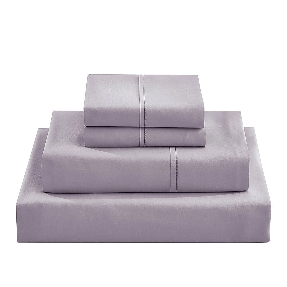 Queen Bed Sheet Set – 1800 Series Microfiber, Deep Pocket, Soft & Breathable, Grey