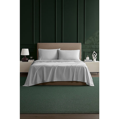 Double Bed Sheet Set – 1800 Series Microfiber, Deep Pocket, Soft & Breathable, White - Image 2