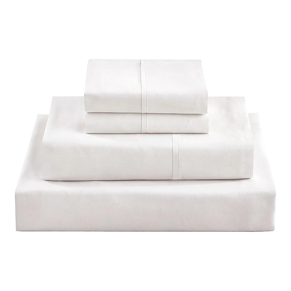 Queen Bed Sheet Set – 1800 Series Microfiber, Deep Pocket, Soft & Breathable, White - Image 5