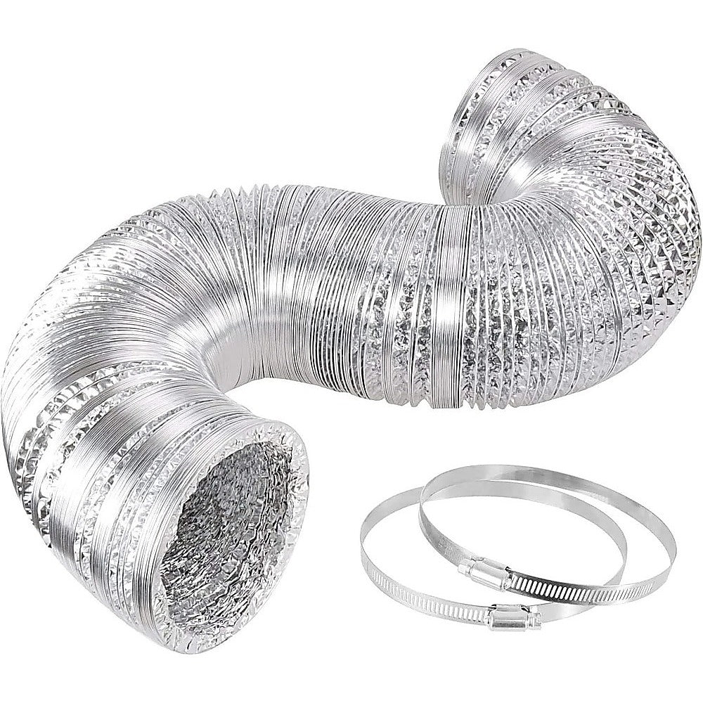 10.5cm x 7.6m Flexible Aluminium Air Duct – Dryer & HVAC Vent Hose - Image 3