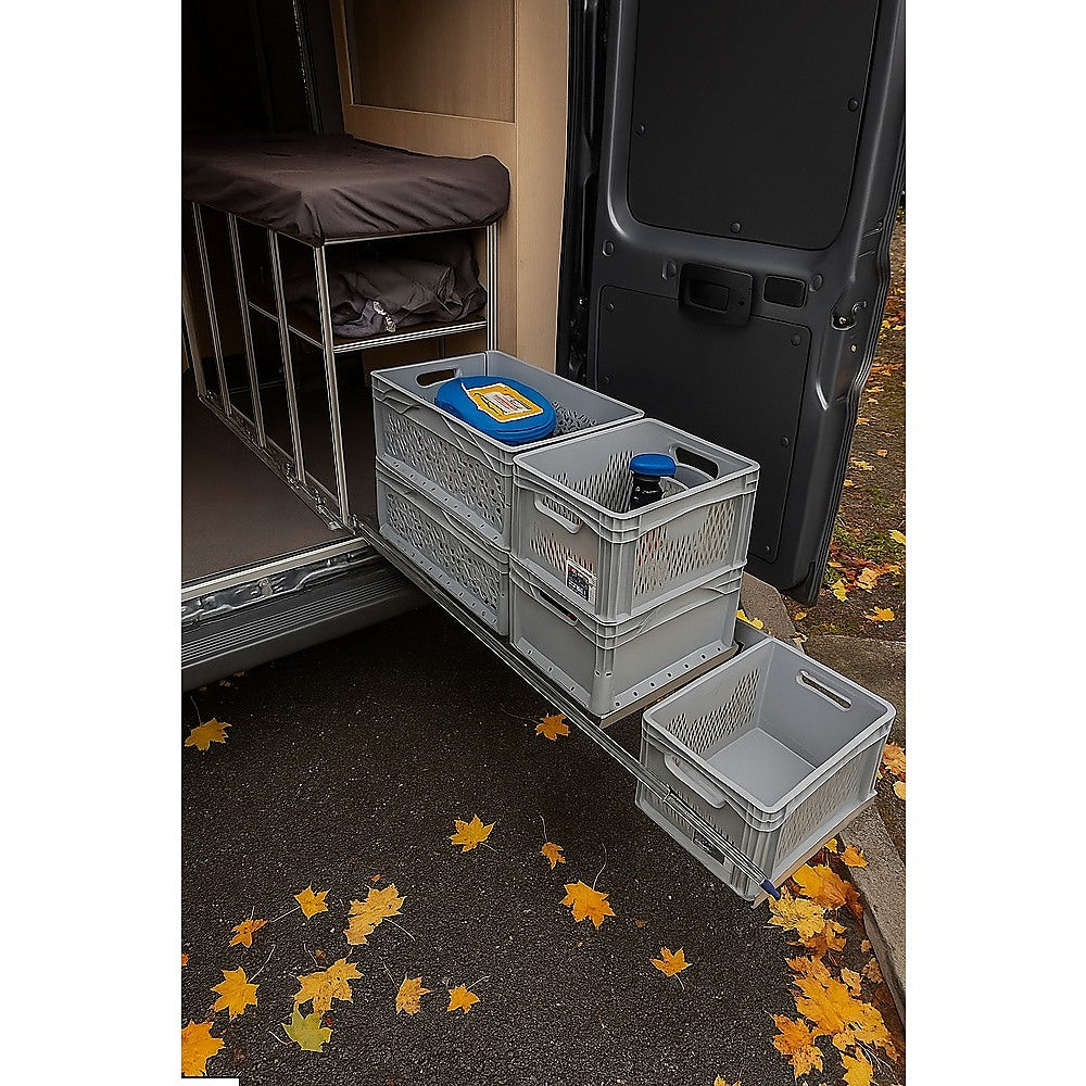 2 x 125kg Heavy Duty Locking Drawer Slides – Industrial Drawer Runners Pair - Image 2