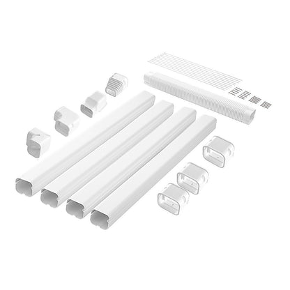 4.8m Mini Split AC Line Set Cover Kit – PVC Duct for Central Air Conditioner - Image 5