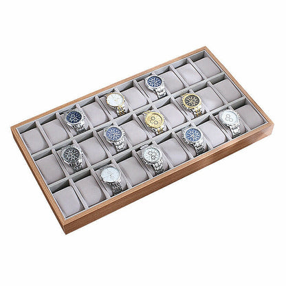 30-Grid Watch & Jewellery Tray Organiser Display Case Holder – Velvet Drawer Insert - Image 3