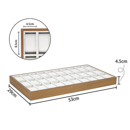 30-Grid Watch & Jewellery Tray Organiser Display Case Holder – Velvet Drawer Insert - Image 7