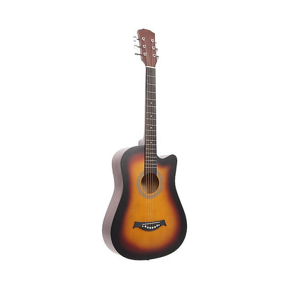 38" Full Size Acoustic Guitar – Beginner Wooden Guitar for Adults & Teens - Image 4