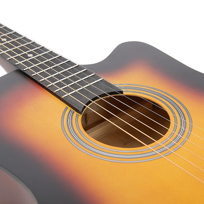 38" Full Size Acoustic Guitar – Beginner Wooden Guitar for Adults & Teens - Image 7