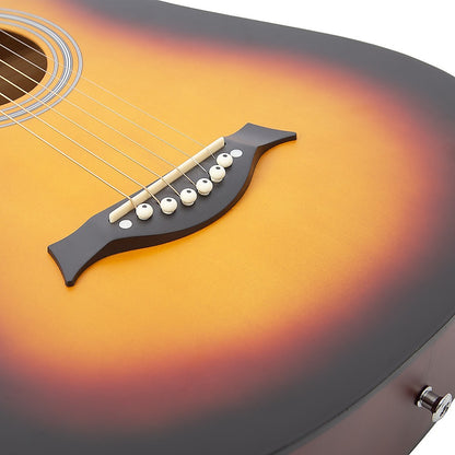 38" Full Size Acoustic Guitar – Beginner Wooden Guitar for Adults & Teens - Image 9
