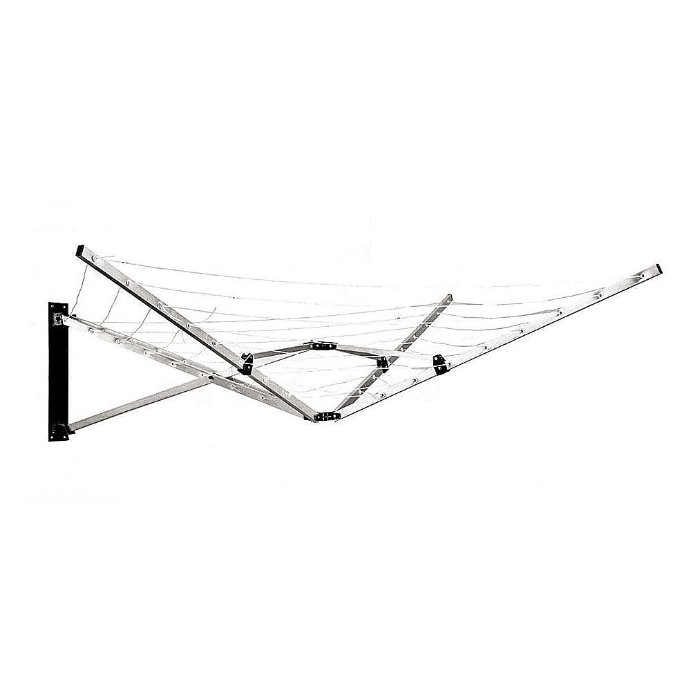 26m Folding Dryer for Laundry & Washing - Wall Mounted 5 Arm Clothes Airer