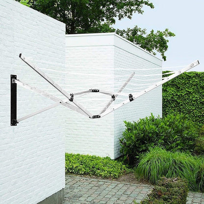 26m Folding Dryer for Laundry & Washing - Wall Mounted 5 Arm Clothes Airer - Image 2