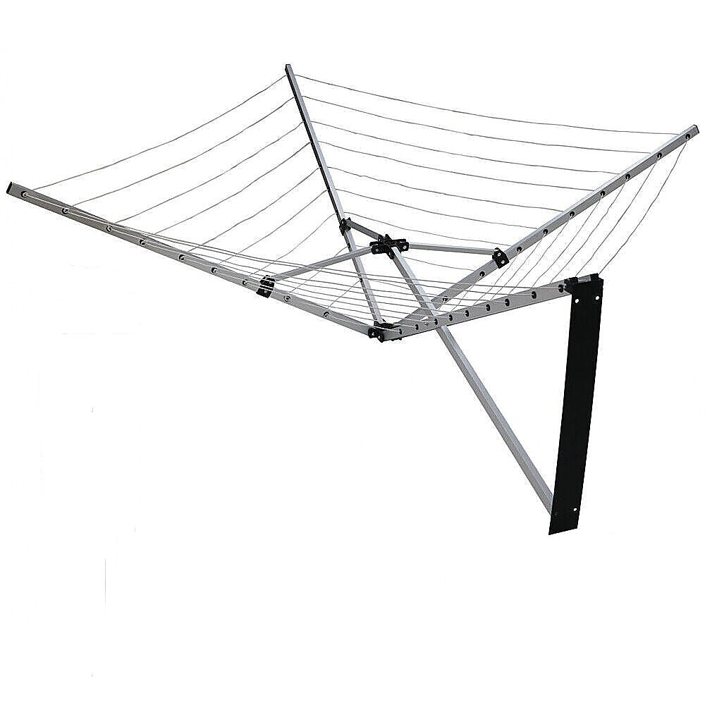 26m Folding Dryer for Laundry & Washing - Wall Mounted 5 Arm Clothes Airer - Image 4