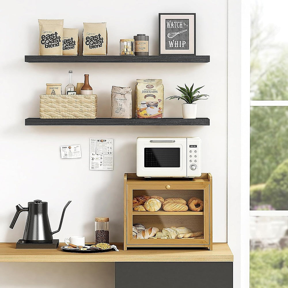 Enclosed Bread Box – Large Kitchen Countertop Bread Storage Container for Freshness & Organisation - Image 3