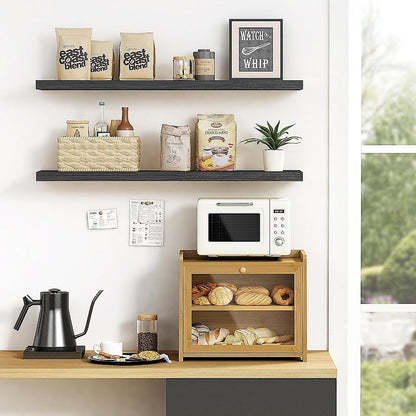 Enclosed Bread Box – Large Kitchen Countertop Bread Storage Container for Freshness & Organisation - Image 3