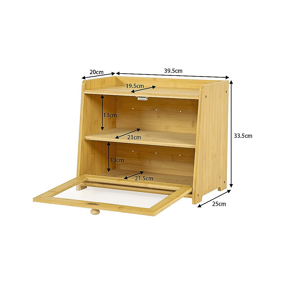 Enclosed Bread Box – Large Kitchen Countertop Bread Storage Container for Freshness & Organisation - Image 8