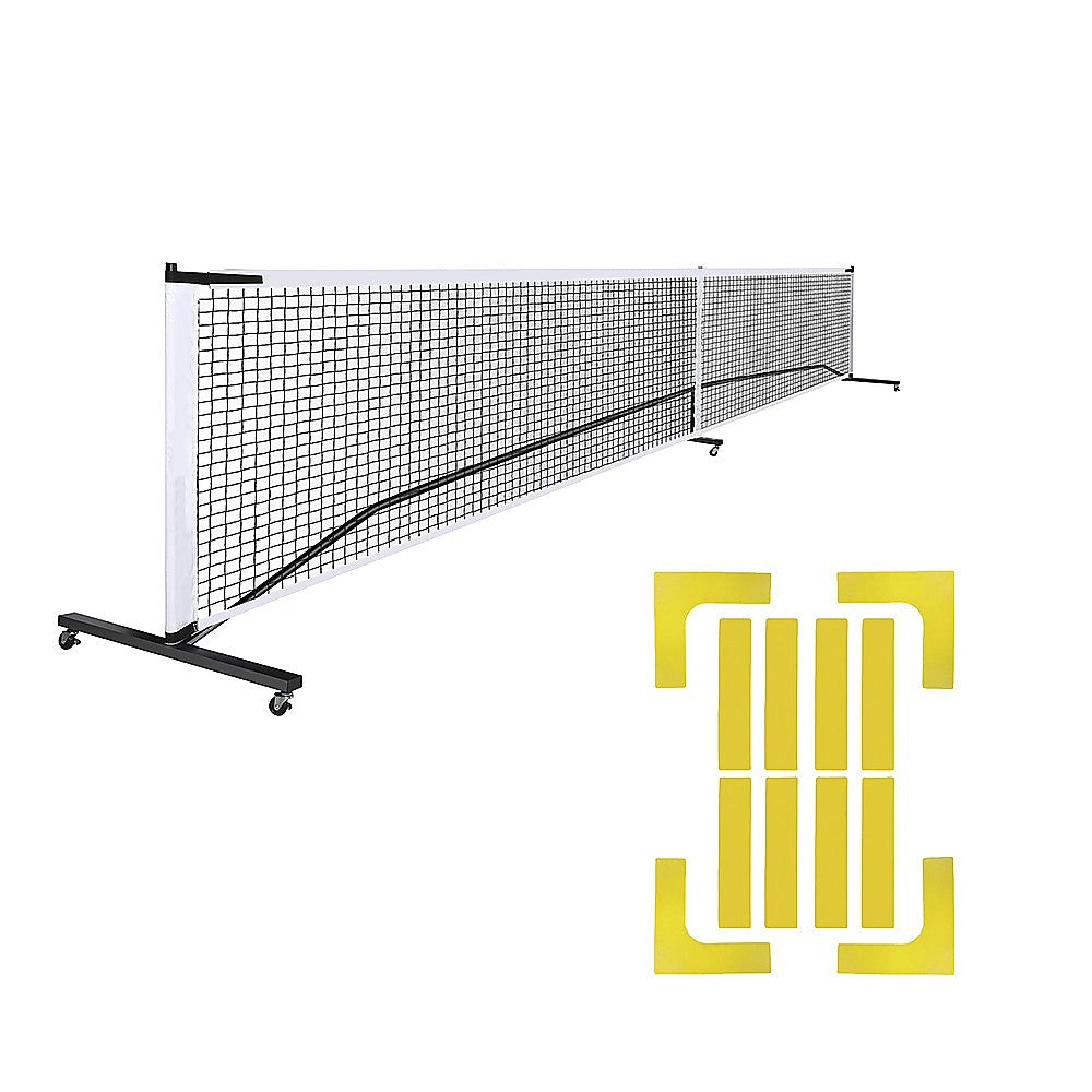 Portable 6.7m Pickleball Net Set – Heavy Duty Metal Frame with Wheels - Image 5
